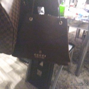 Gucci rope handle brown tote purse